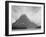 High Lone Mountain Peak Lake In Foreground "Two Medicine Lake. Glacier NP" Montana. 1933-1942-Ansel Adams-Framed Art Print