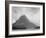 High Lone Mountain Peak Lake In Foreground "Two Medicine Lake. Glacier NP" Montana. 1933-1942-Ansel Adams-Framed Art Print