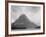 High Lone Mountain Peak Lake In Foreground "Two Medicine Lake. Glacier NP" Montana. 1933-1942-Ansel Adams-Framed Art Print