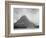 High Lone Mountain Peak Lake In Foreground "Two Medicine Lake. Glacier NP" Montana. 1933-1942-Ansel Adams-Framed Premium Giclee Print