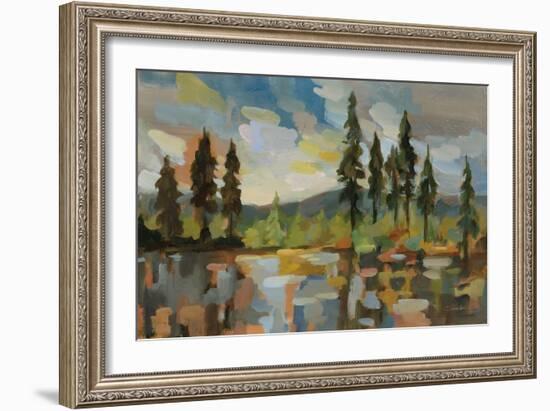 High Mountain Lake-Silvia Vassileva-Framed Art Print