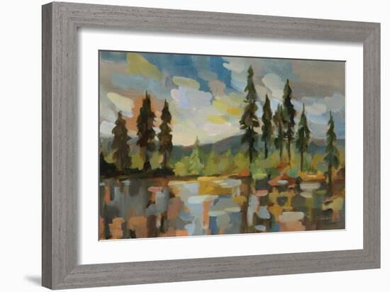 High Mountain Lake-Silvia Vassileva-Framed Art Print