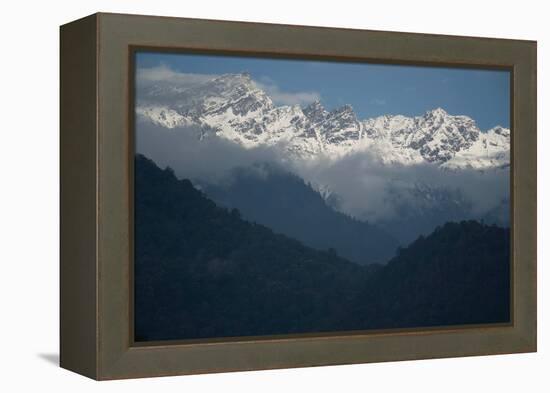 High Mountains, Bhutan (Photo)-null-Framed Premier Image Canvas