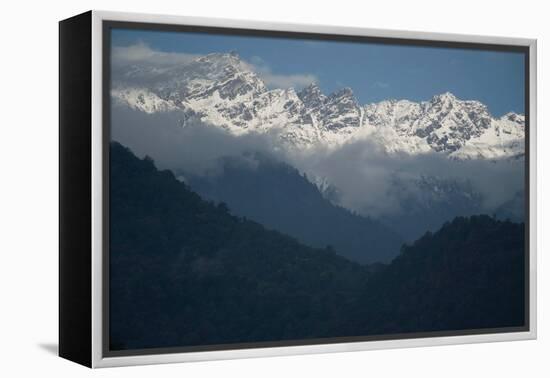 High Mountains, Bhutan (Photo)-null-Framed Premier Image Canvas