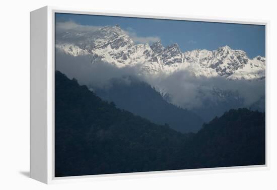 High Mountains, Bhutan (Photo)-null-Framed Premier Image Canvas