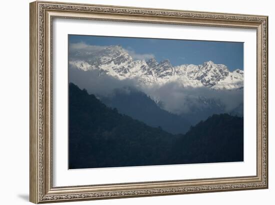 High Mountains, Bhutan (Photo)-null-Framed Giclee Print