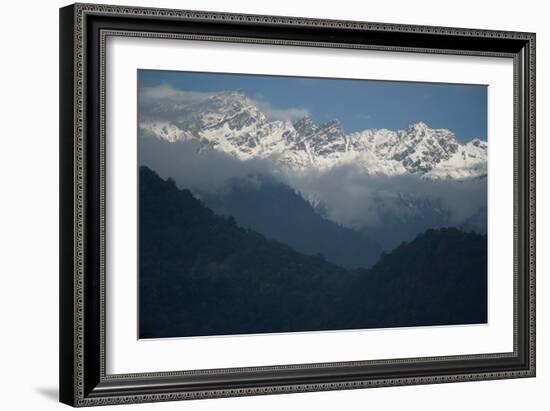 High Mountains, Bhutan (Photo)-null-Framed Giclee Print