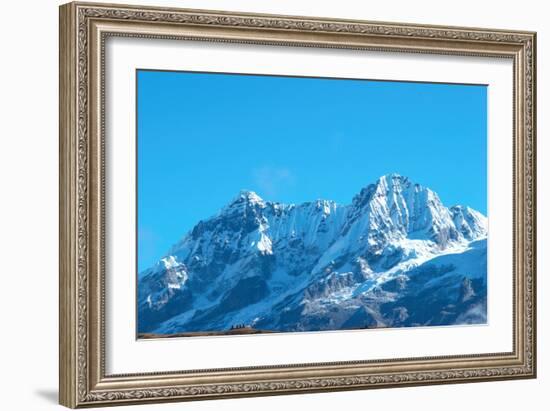 High Mountains, Covered by Snow.-Vakhrushev Pavel-Framed Photographic Print