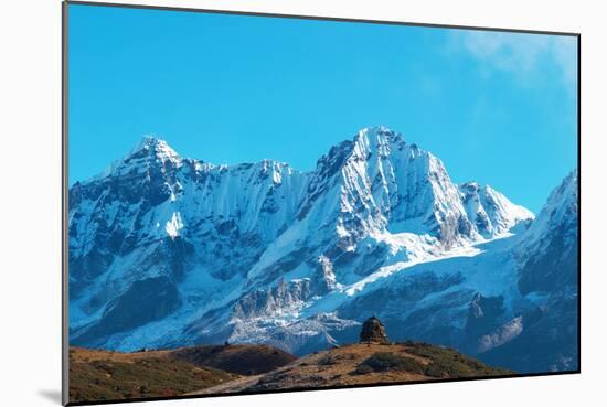 High Mountains Covered by Snow-Vakhrushev Pavel-Mounted Photographic Print