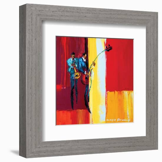 High Note-Maya Green-Framed Art Print