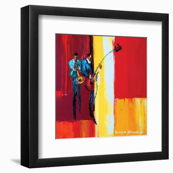 High Note-Maya Green-Framed Art Print