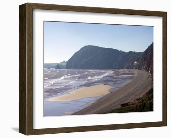 High Peak and Sidmouth Beach, Devon, England, United Kingdom, Europe-Jeremy Lightfoot-Framed Photographic Print