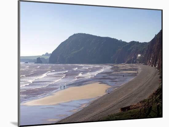 High Peak and Sidmouth Beach, Devon, England, United Kingdom, Europe-Jeremy Lightfoot-Mounted Photographic Print