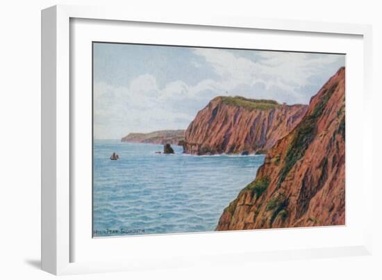 High Peak, Sidmouth-Alfred Robert Quinton-Framed Giclee Print