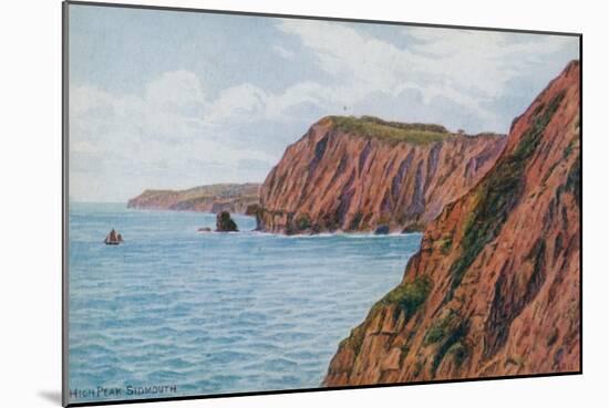 High Peak, Sidmouth-Alfred Robert Quinton-Mounted Giclee Print