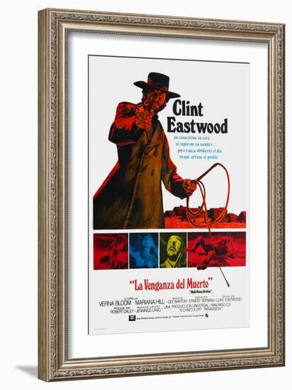 High Plains Drifter, (AKA La Venganza Del Muerto), 1973-null-Framed Giclee Print