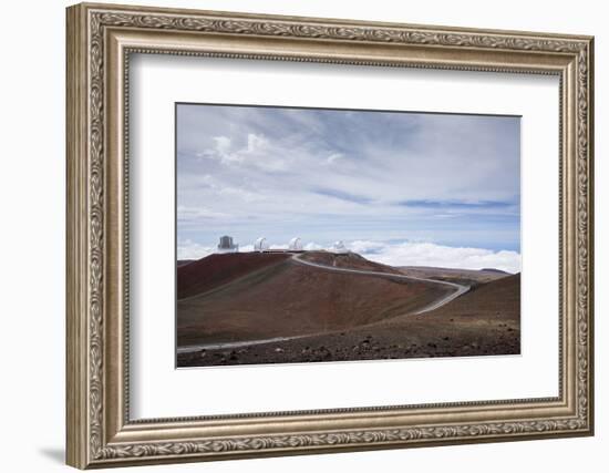 High-Power Telescope Is , the Big Island of Hawaii-James White-Framed Photographic Print