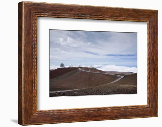 High-Power Telescope Is , the Big Island of Hawaii-James White-Framed Photographic Print