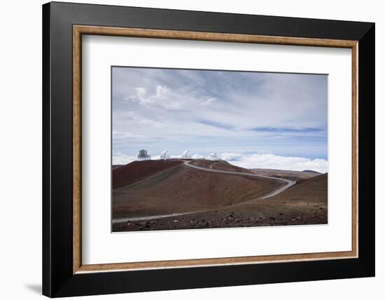 High-Power Telescope Is , the Big Island of Hawaii-James White-Framed Photographic Print