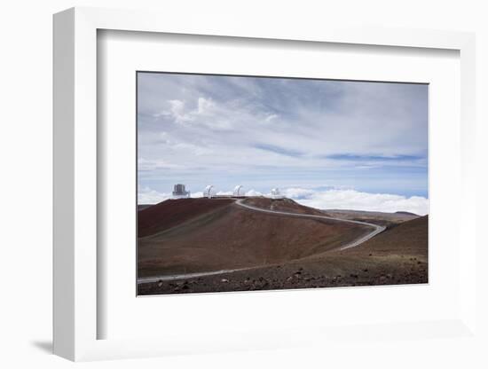 High-Power Telescope Is , the Big Island of Hawaii-James White-Framed Photographic Print