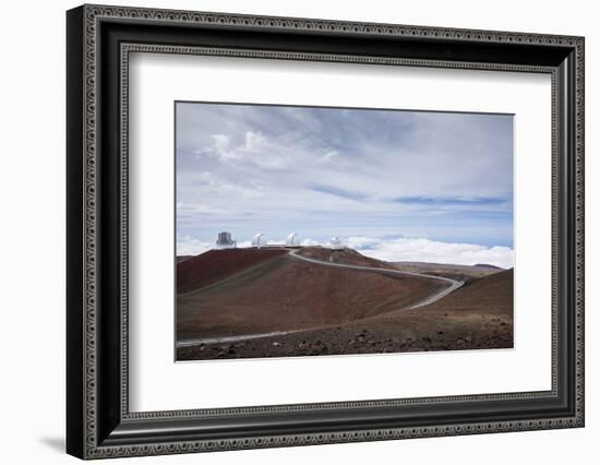 High-Power Telescope Is , the Big Island of Hawaii-James White-Framed Photographic Print