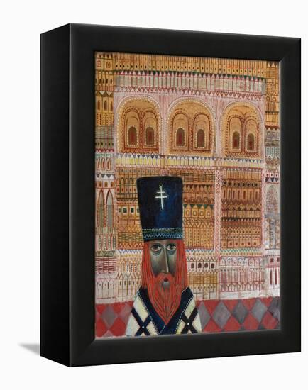 High Priest, 1969 (Oil & Gold Leaf on Canvas)-Tamas Galambos-Framed Premier Image Canvas