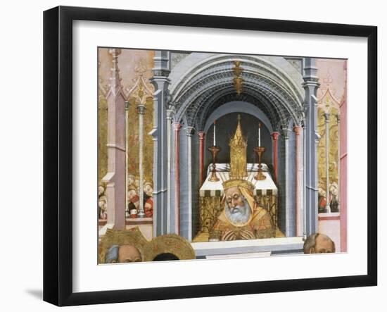 High Priest of the Temple of Jerusalem, Altarpiece from Verdu, 1432-34-Jaume Ferrer II-Framed Giclee Print