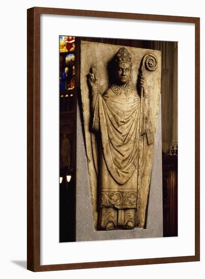 High-Relief Set on Throne, Basilica of Sant'Abbondio, Como, Italy, 11th-16th Century-null-Framed Giclee Print