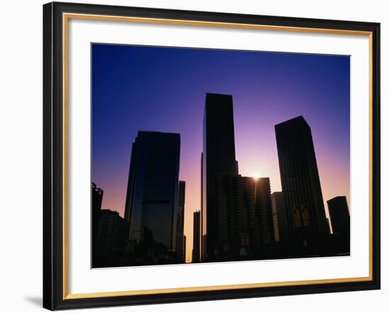 High Rise Buildings LA CA-Gary Conner-Framed Photographic Print