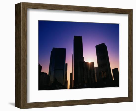 High Rise Buildings LA CA-Gary Conner-Framed Photographic Print