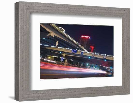 High-Rises and Flyovers in Chaoyang.-Jon Hicks-Framed Photographic Print