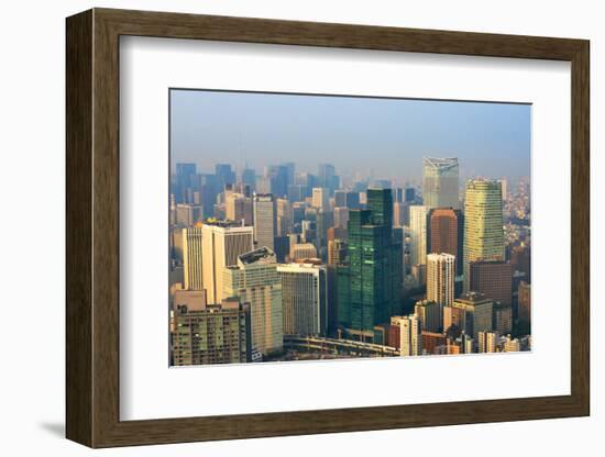 High-rises in downtown Tokyo, Japan-Keren Su-Framed Photographic Print