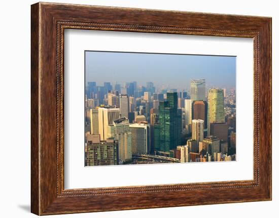 High-rises in downtown Tokyo, Japan-Keren Su-Framed Photographic Print