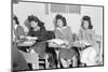 High school biology class  Manzanar Relocation Center, 1943-Ansel Adams-Mounted Photographic Print