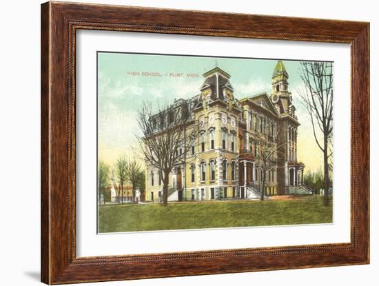 High School, Flint, Michigan-null-Framed Art Print