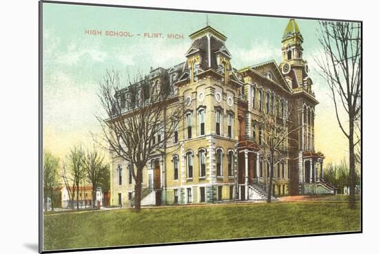 High School, Flint, Michigan-null-Mounted Art Print