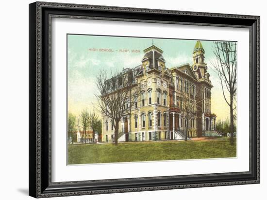 High School, Flint, Michigan-null-Framed Art Print