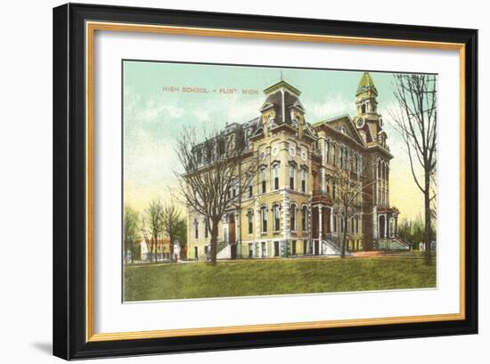 High School, Flint, Michigan-null-Framed Art Print