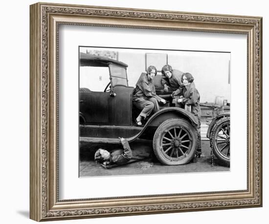 High School Mechanics, 1927-null-Framed Giclee Print