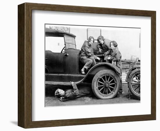 High School Mechanics, 1927-null-Framed Giclee Print