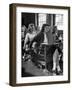 High School Student Passing Note to Classmate Sitting Behind Her-Nina Leen-Framed Photographic Print