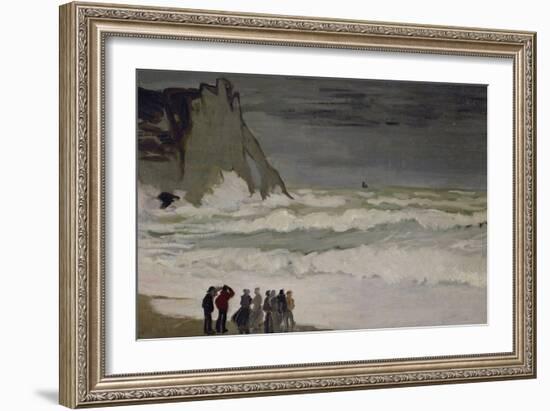 High Seas in Etretat, 1868-69-Claude Monet-Framed Giclee Print