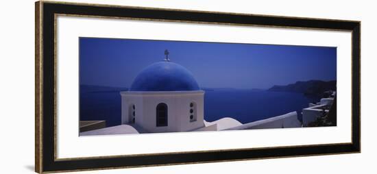 High Section View of a Church, Oia, Santorini, Greece-null-Framed Photographic Print