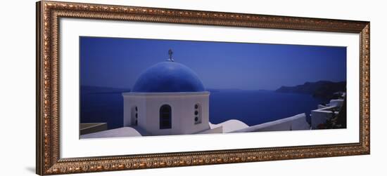 High Section View of a Church, Oia, Santorini, Greece-null-Framed Photographic Print