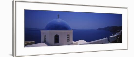 High Section View of a Church, Oia, Santorini, Greece-null-Framed Photographic Print