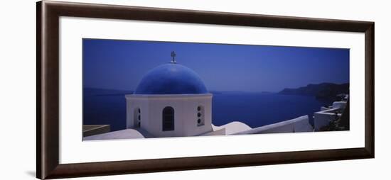 High Section View of a Church, Oia, Santorini, Greece-null-Framed Photographic Print