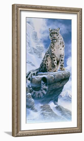 High Spirit - Snow Leopard-Kim Thompson-Framed Giclee Print