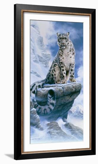 High Spirit - Snow Leopard-Kim Thompson-Framed Giclee Print