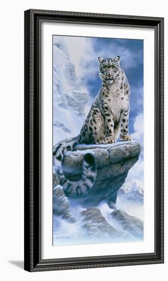 High Spirit - Snow Leopard-Kim Thompson-Framed Giclee Print