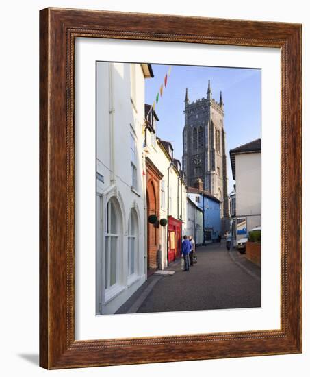 High Street and Church of St. Peter and St. Paul, Cromer, Norfolk, England, United Kingdom, Europe-Mark Sunderland-Framed Photographic Print